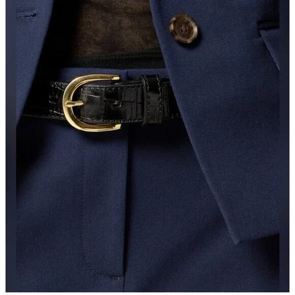 J Crew Kaya Pants 6 Navy Blue NWT CI418 J.Crew Bi Stretch Office Capsule Prep - Picture 3 of 4